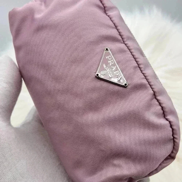 Prada Pink Nylon Clutch Pouch - Picture 6 of 14